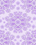 Mandalas Lilac Floral Symmetry Rug