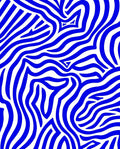 Bold Blue Wavy Stripe Rug