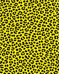 Bold Yellow Leopard Spots Design Rug