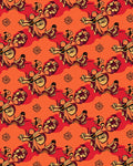 Bold Abstract Floral Pattern Rug