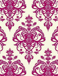 Ornate Damask Floral Design Rug