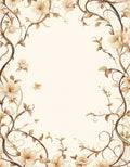 Vintage Floral Vine Pattern Rug