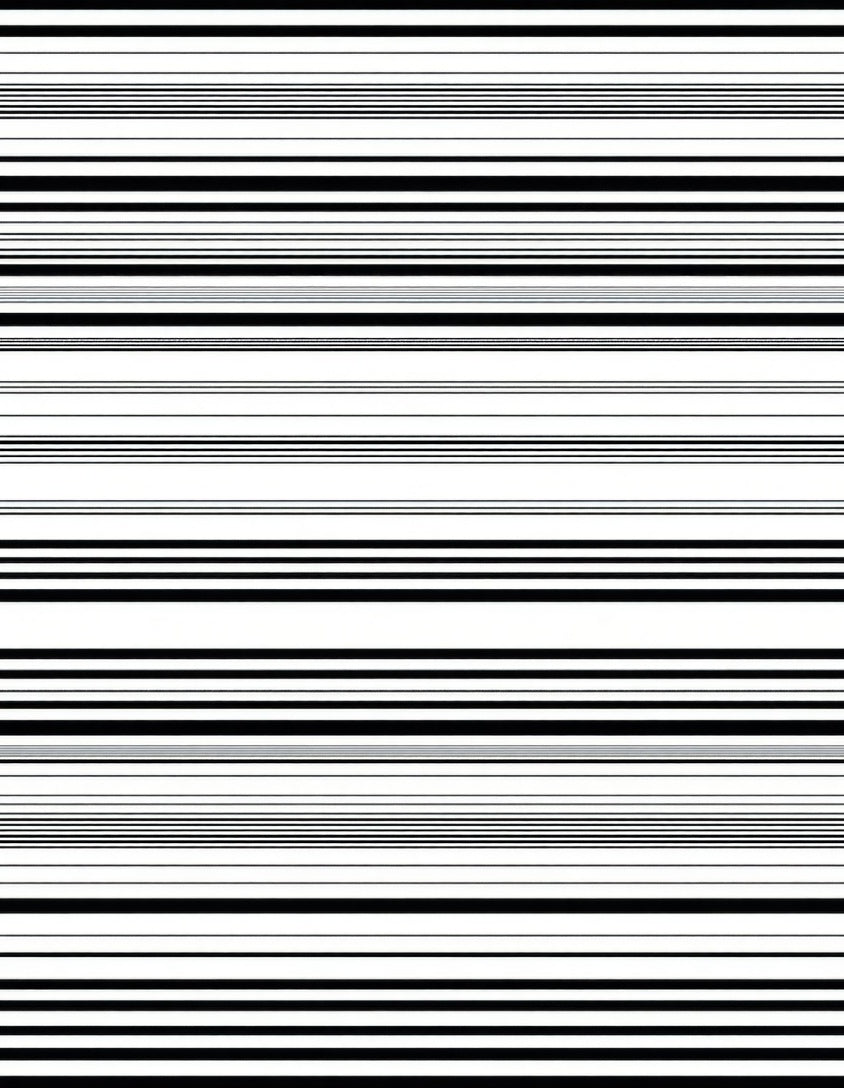 Modern Black White Stripe Pattern Rug
