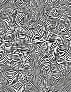 Abstract Black White Swirl Pattern Rug