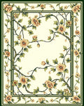 Classic Floral Vine Intricate Pattern Rug