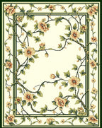 Classic Floral Vine Intricate Pattern Rug