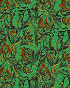 Vivid Abstract Jungle Swirls Design Rug