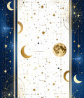 Celestial Moon and Star Pattern Rug