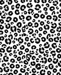 Bold Black Leopard Spots Design Rug