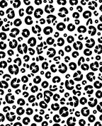 Bold Black Leopard Spots Design Rug