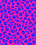 Bold Blue And Pink Animal Spots Rug
