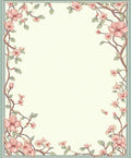 Vintage Floral Branches Delicate Pattern Rug
