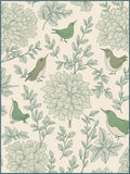 Whimsical Birds Floral Pattern Rug