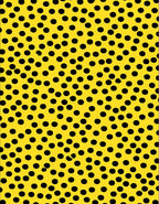 Bold Yellow Black Polka Dot Design Rug