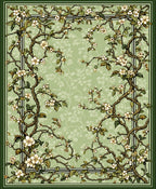 Vintage Floral Branch Patterned Rug