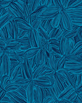 Deep Blue Floral Whimsical Design Rug