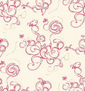 Ornate Floral Swirls Pattern Rug