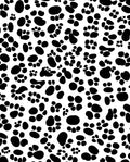 Whimsical Paw Prints Graphic Pattern Rug