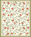 Garden Rose Vine Pattern Rug