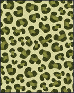 Stylized Animal Print Pattern Rug