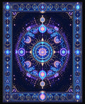 Mystical Celestial Mandala Pattern Rug