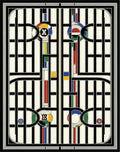 Bold Geometric Art Deco Pattern Rug