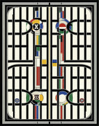 Bold Geometric Art Deco Pattern Rug