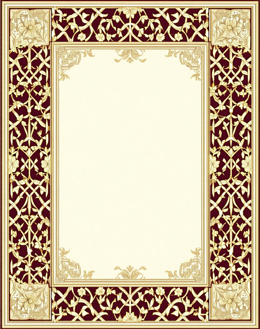 Ornate Floral Paisley Pattern Rug
