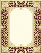 Ornate Floral Paisley Pattern Rug