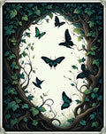 Enchanted Forest Butterfly Garden Rug