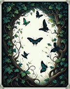 Enchanted Forest Butterfly Garden Rug