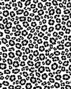 Bold Black Leopard Print Pattern Rug