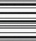 Bold Black White Stripe Pattern Rug
