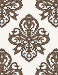 Ornate Floral Scrollwork Pattern Rug