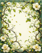 Nature Inspired Floral Vines Rug