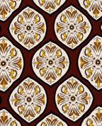 Ornate Floral Medallion Print Rug