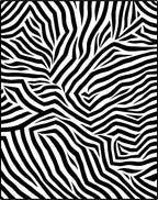 Bold Black White Zebra Stripe Pattern Rug
