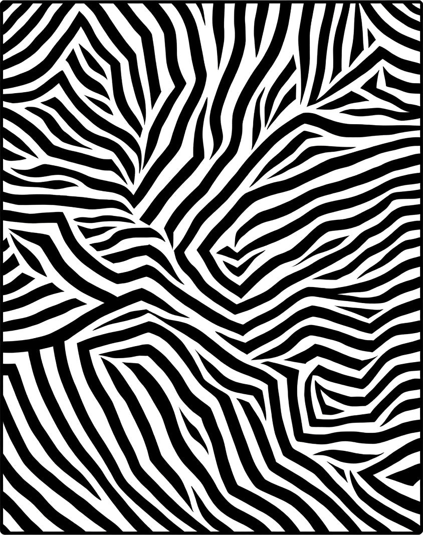 Bold Black White Zebra Stripe Pattern Rug