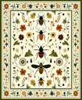 Nature Insect Floral Pattern Rug