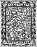 Abstract Swirls Lines Rug
