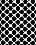 Bold Black White Starburst Pattern Rug