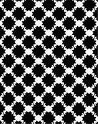 Bold Black White Starburst Pattern Rug