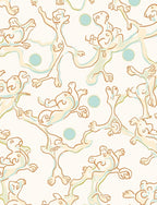Whimsical Figures On Cream Background Rug