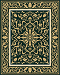 Elegant Floral And Leaf Pattern Rug