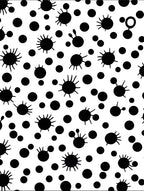 Abstract Splatter Dot Pattern Rug