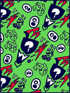 Graffiti Bold Red Cartoon Mashup Rug