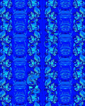 Abstract Blue Organic Flow Design Rug