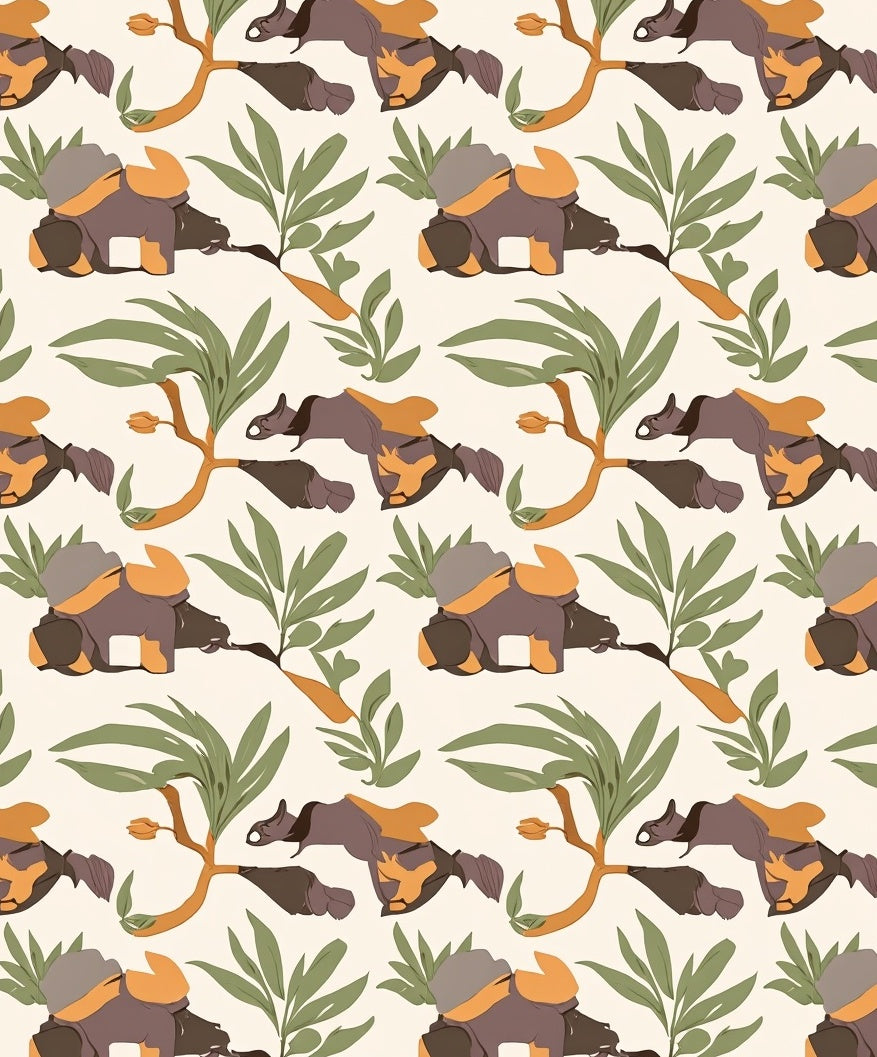 Earthy Tones Abstract Nature Rug