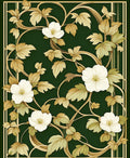 Elegant Floral Vine Pattern Rug