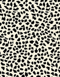 Black Irregular Spots Pattern Rug